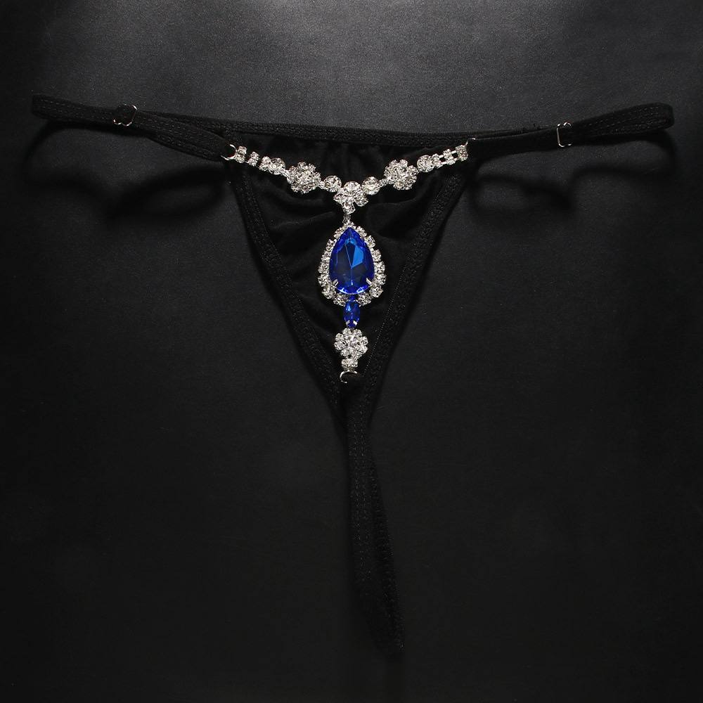 Our Blue Stone Thong