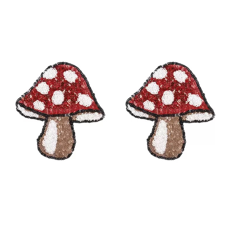 Mushroom Glittery Nipple Covers