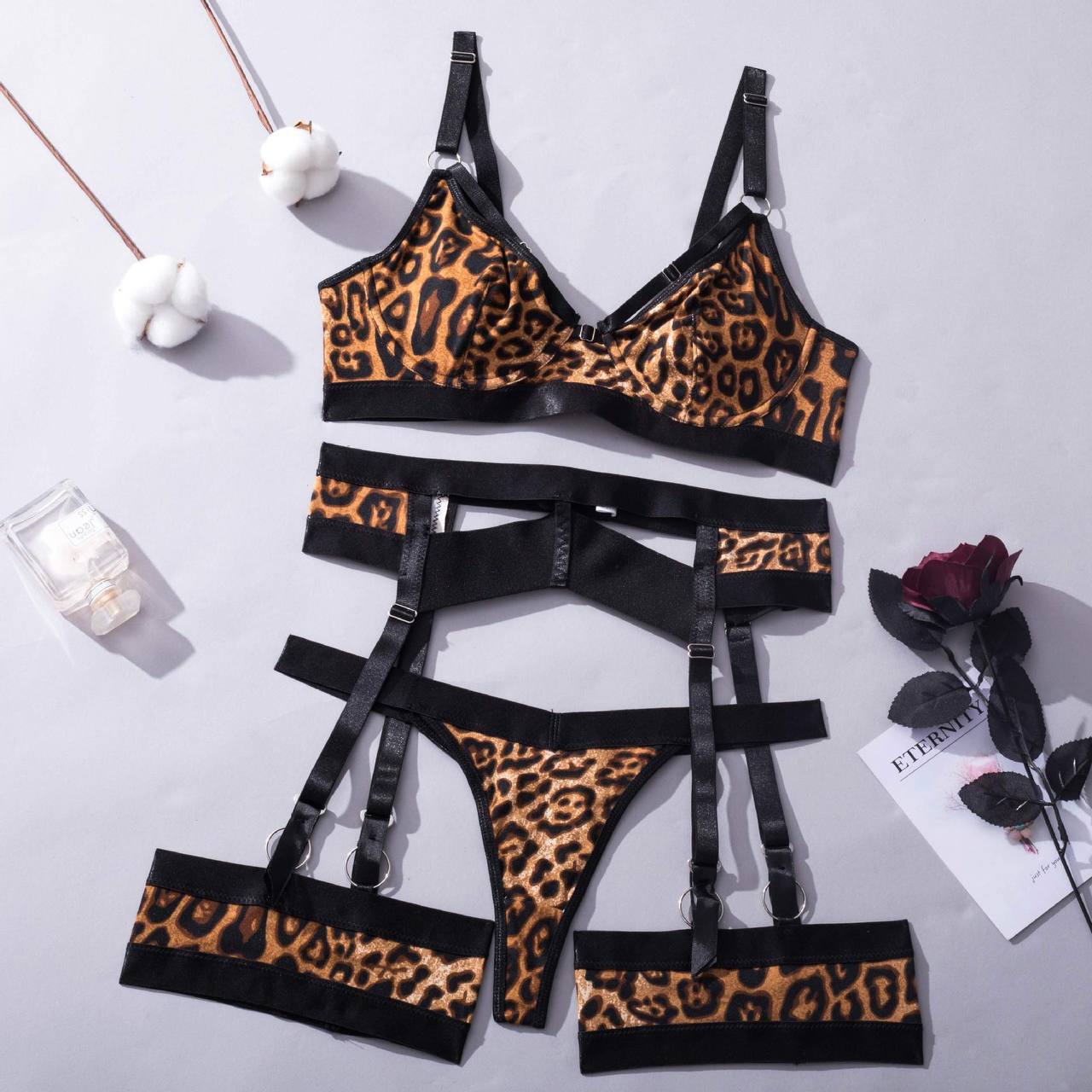 Animal Print Lingerie Set