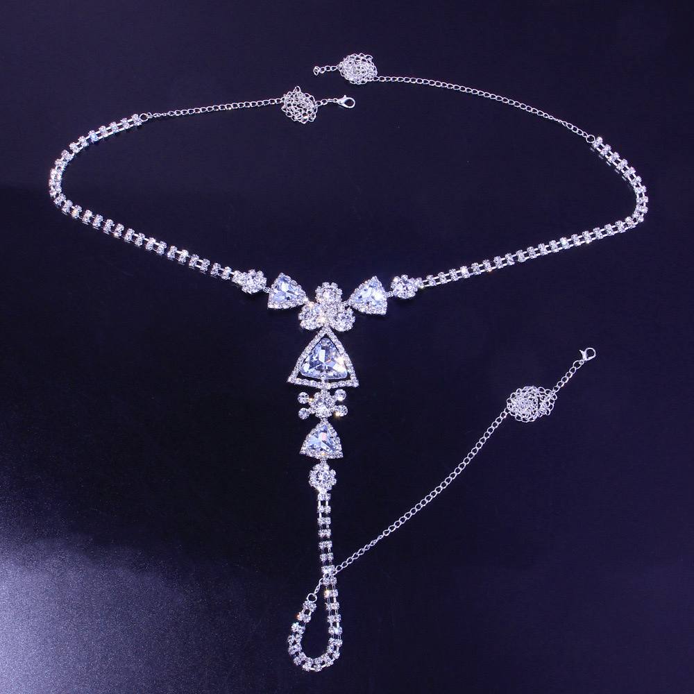 Crystal Rhinestone Designer Chain Thong