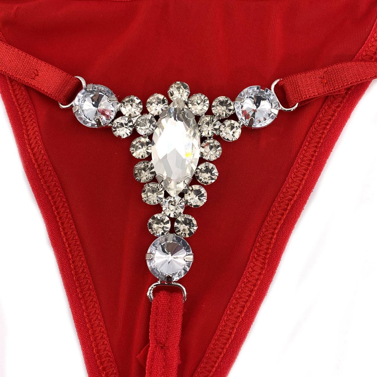 Crystal Pendant Thong