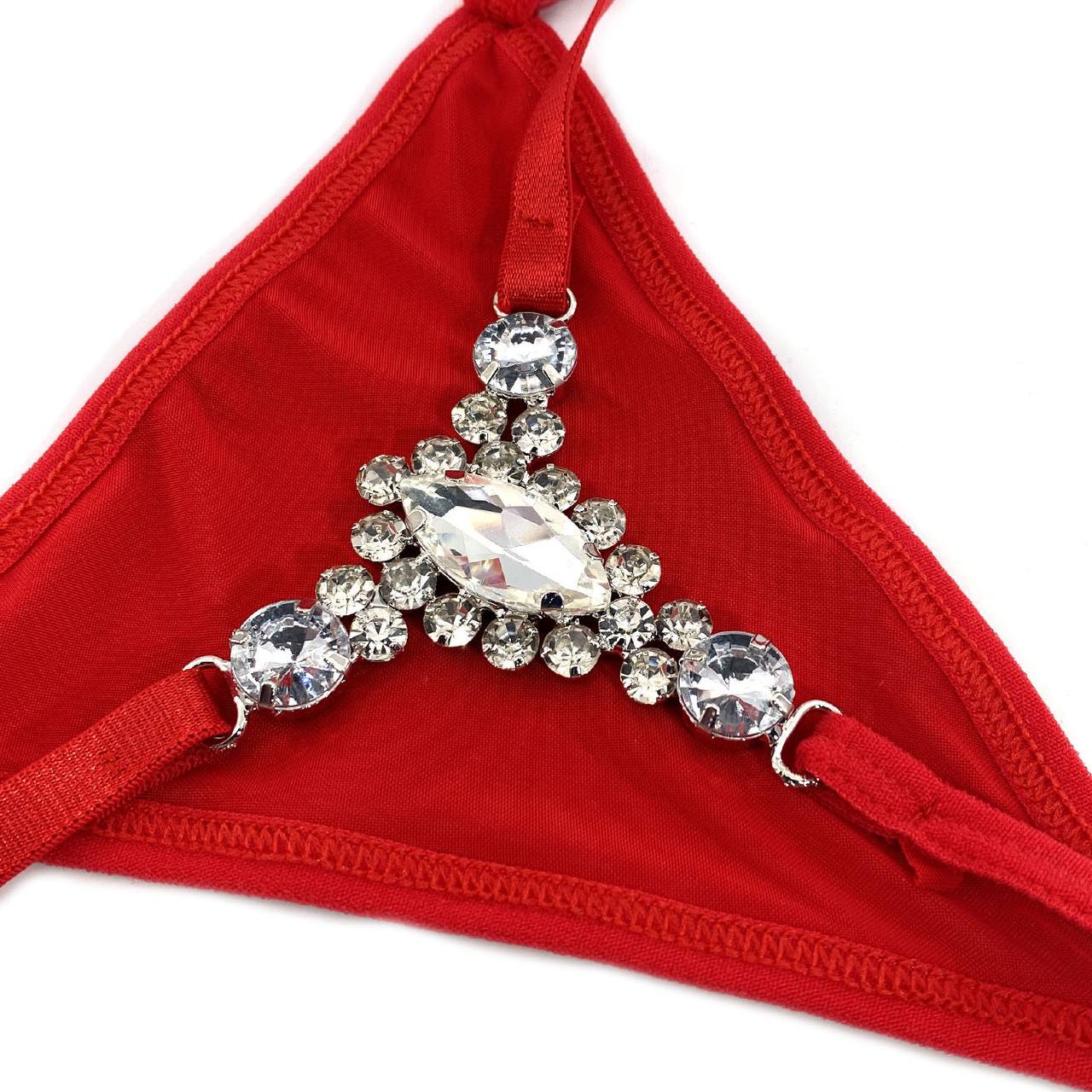 Crystal Pendant Thong