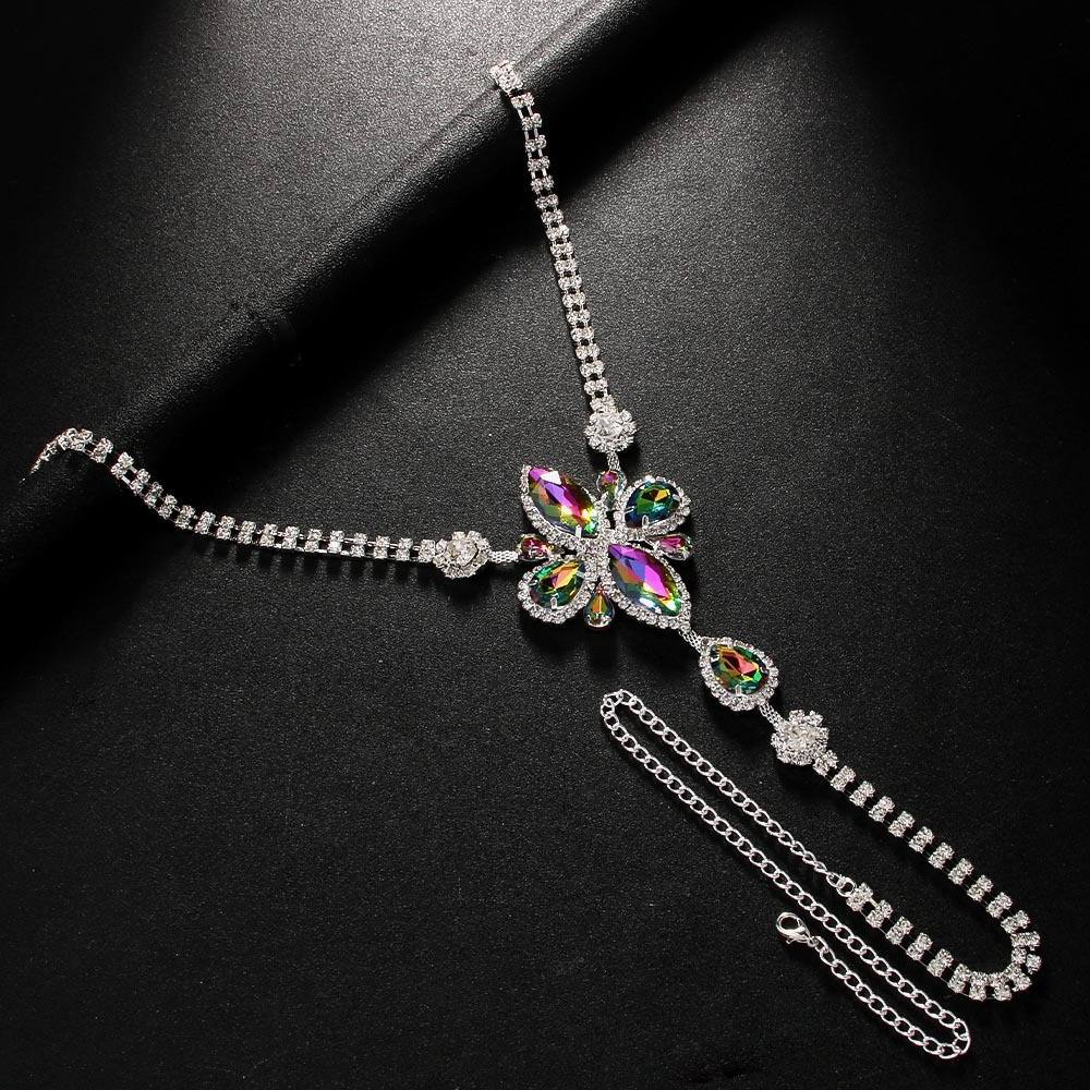 Rhinestone Flower Thong