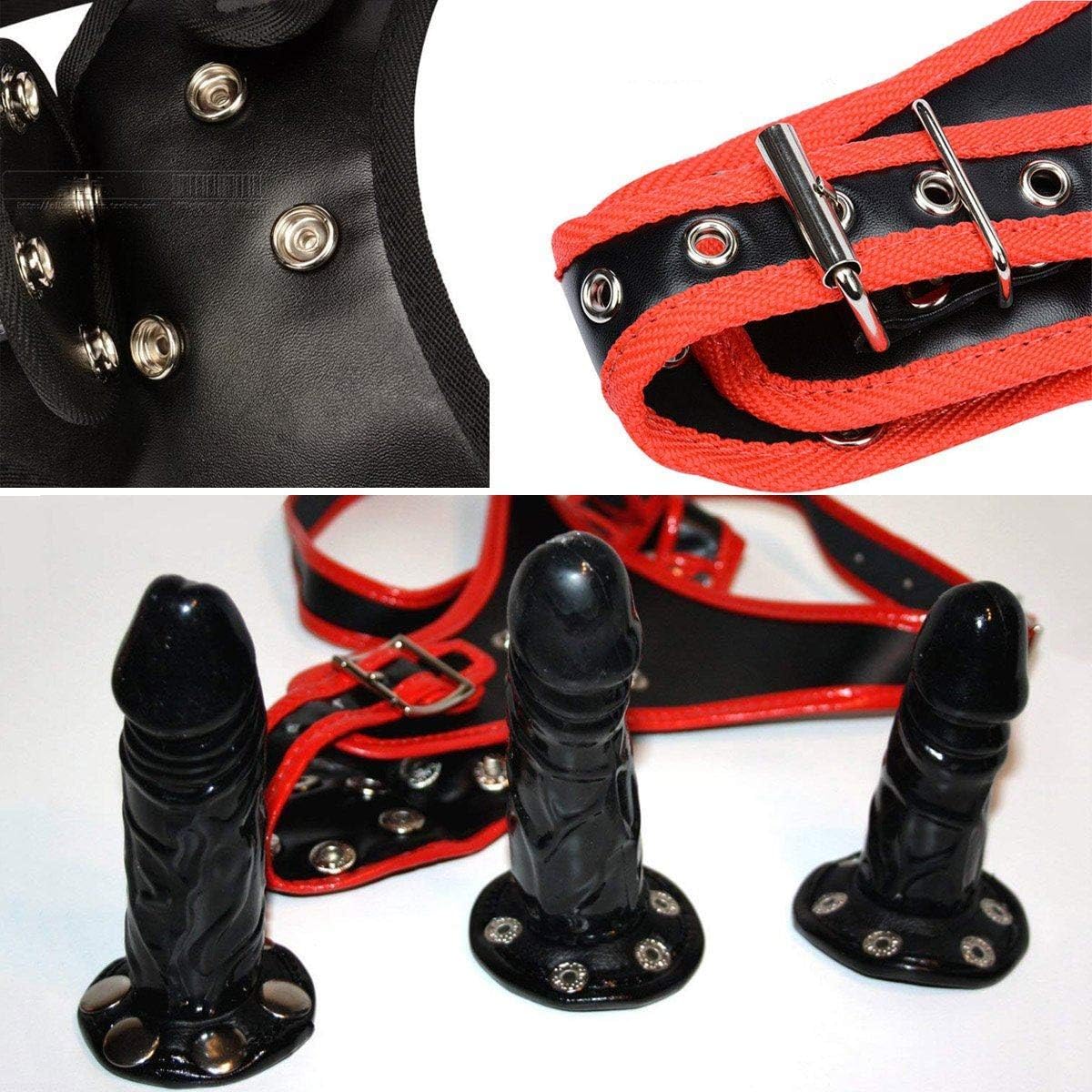 Black emperor Dildo Chastity Belt Strapless Strap On