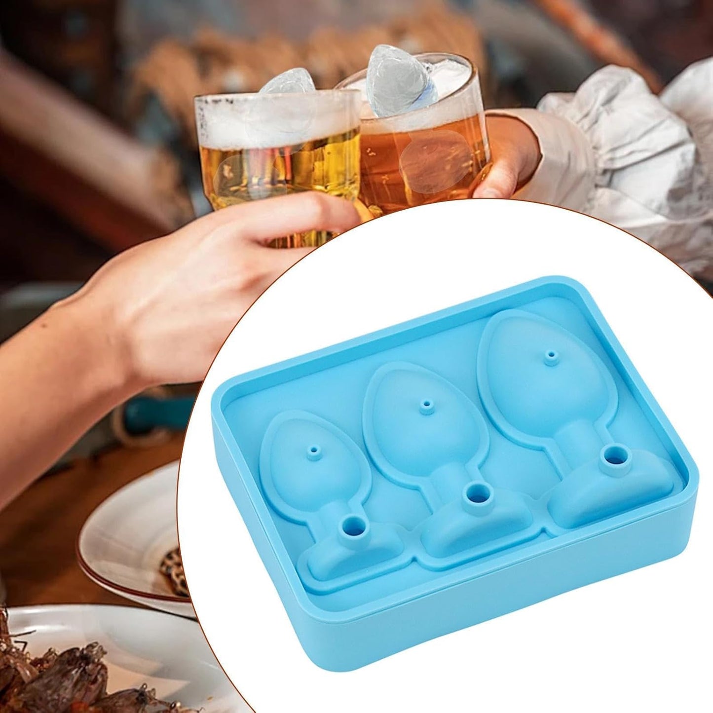 Ice Cubes Silicone Mould Three Sizes Grids