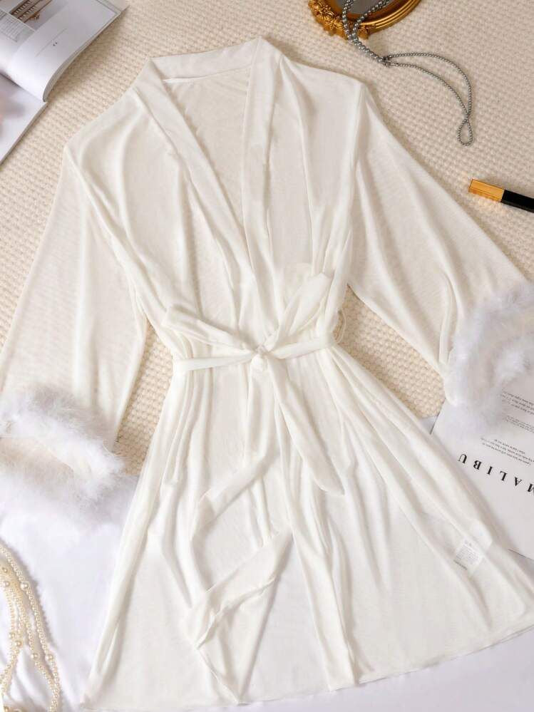 White Chifon Robe