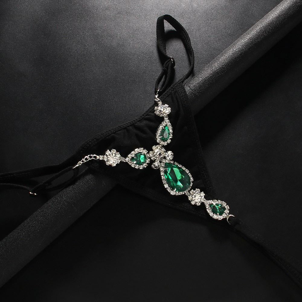 Our Green Stone Thong