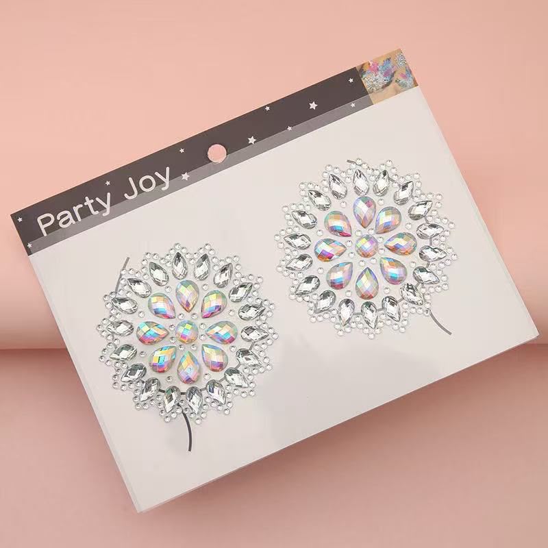 Circle Rhinestone Nipple Covers