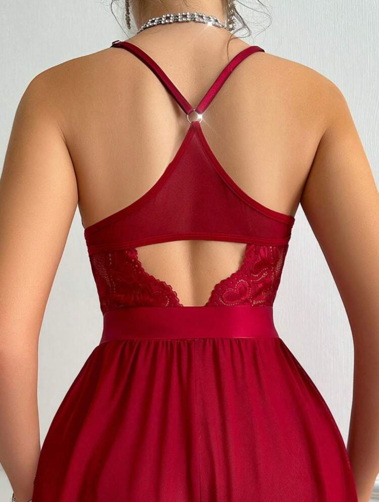 Guaranteed to be a favorite: lace romper with heart buttons