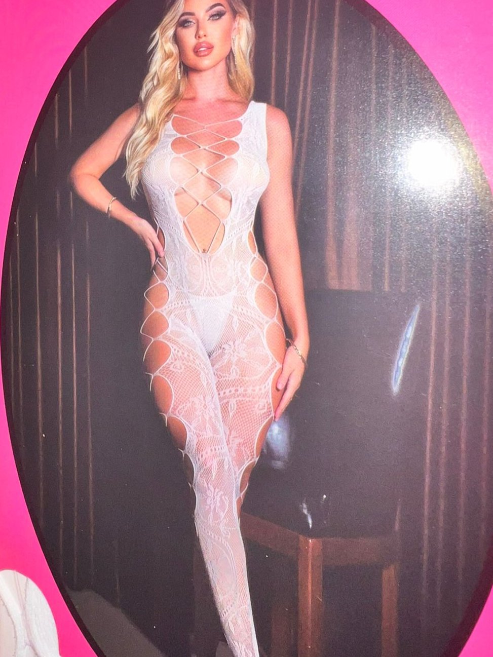 Open Crotch Body Stockings Lingerie Set