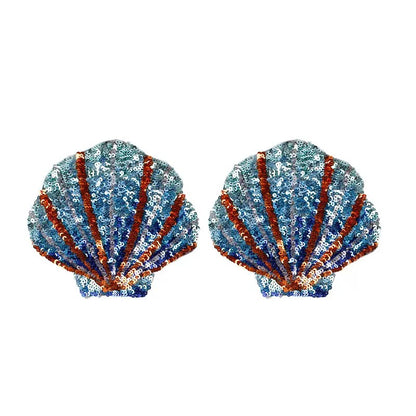 Sea Shell Glittery Nipple Covers
