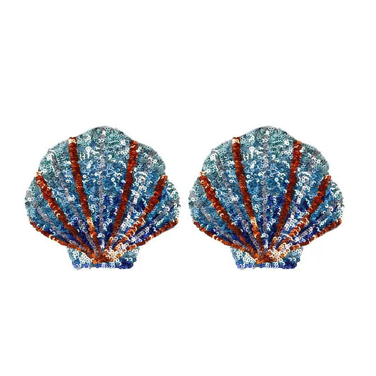 Sea Shell Glittery Nipple Covers