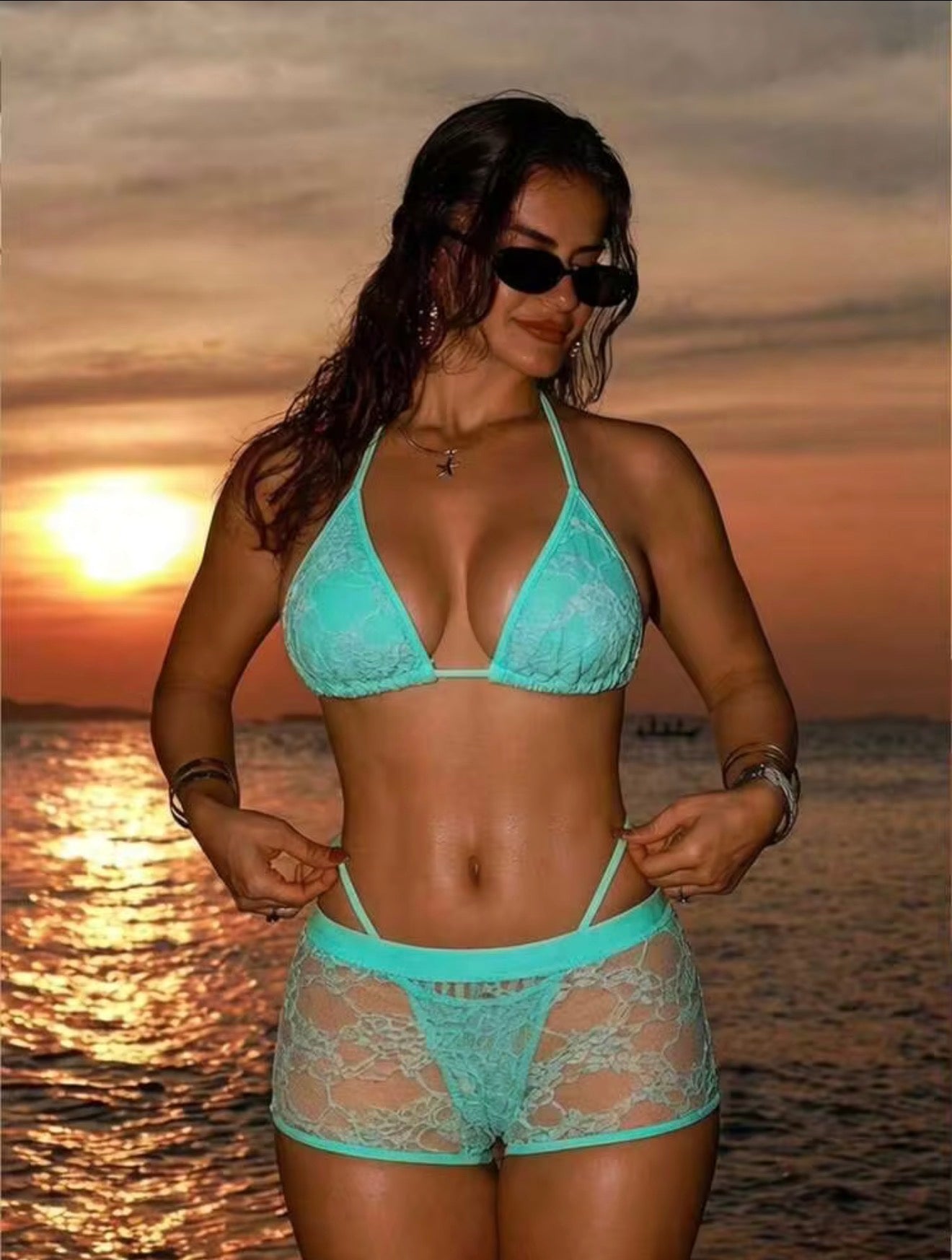 Sexy Blue Swimsuit