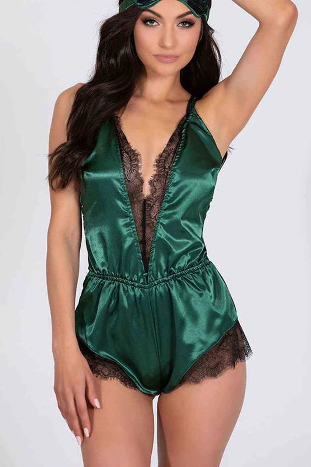 Merry See Satin and Lace Nightgown