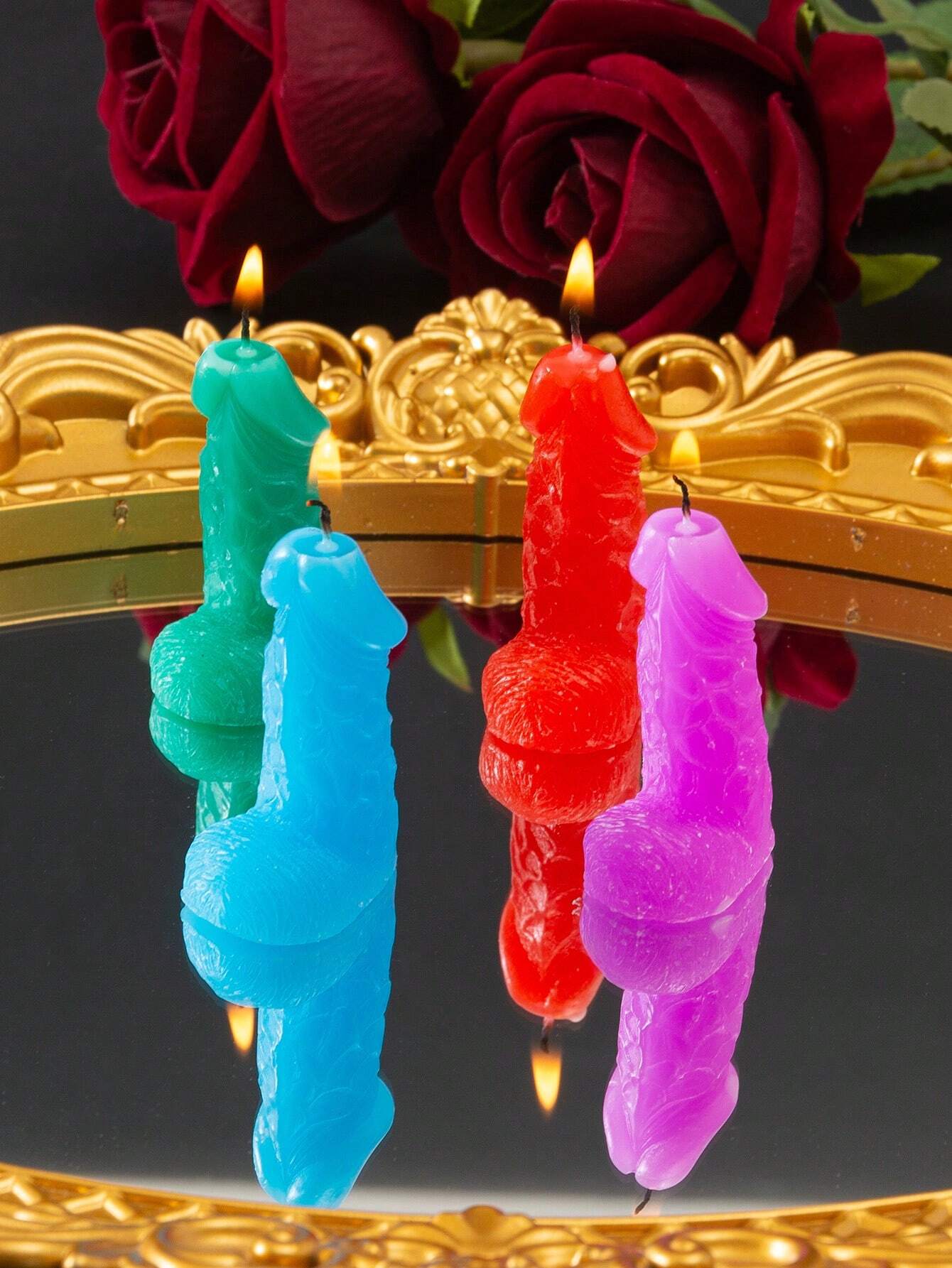 Random Colors Erotic Low Temperatures Candle