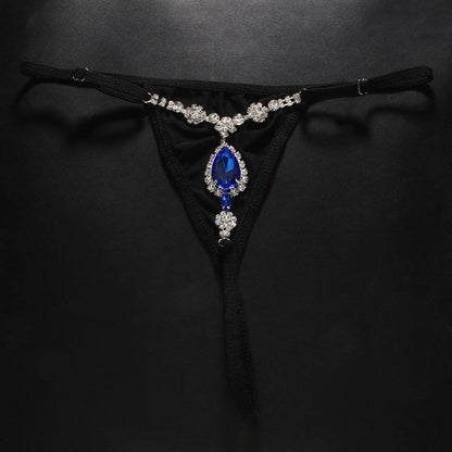 Our Blue Stone Thong