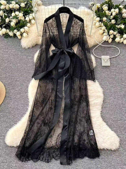 Toucheart Sexy Mesh Nightgown