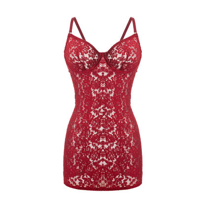Jayce Floral Red Dress