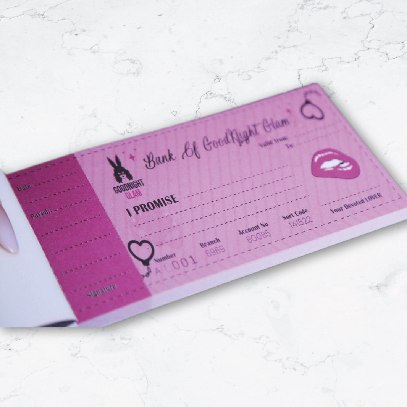 Cheque Book BY GOODNIGHT GLAM