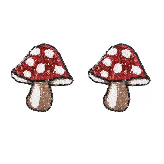 Mushroom Glittery Nipple Covers