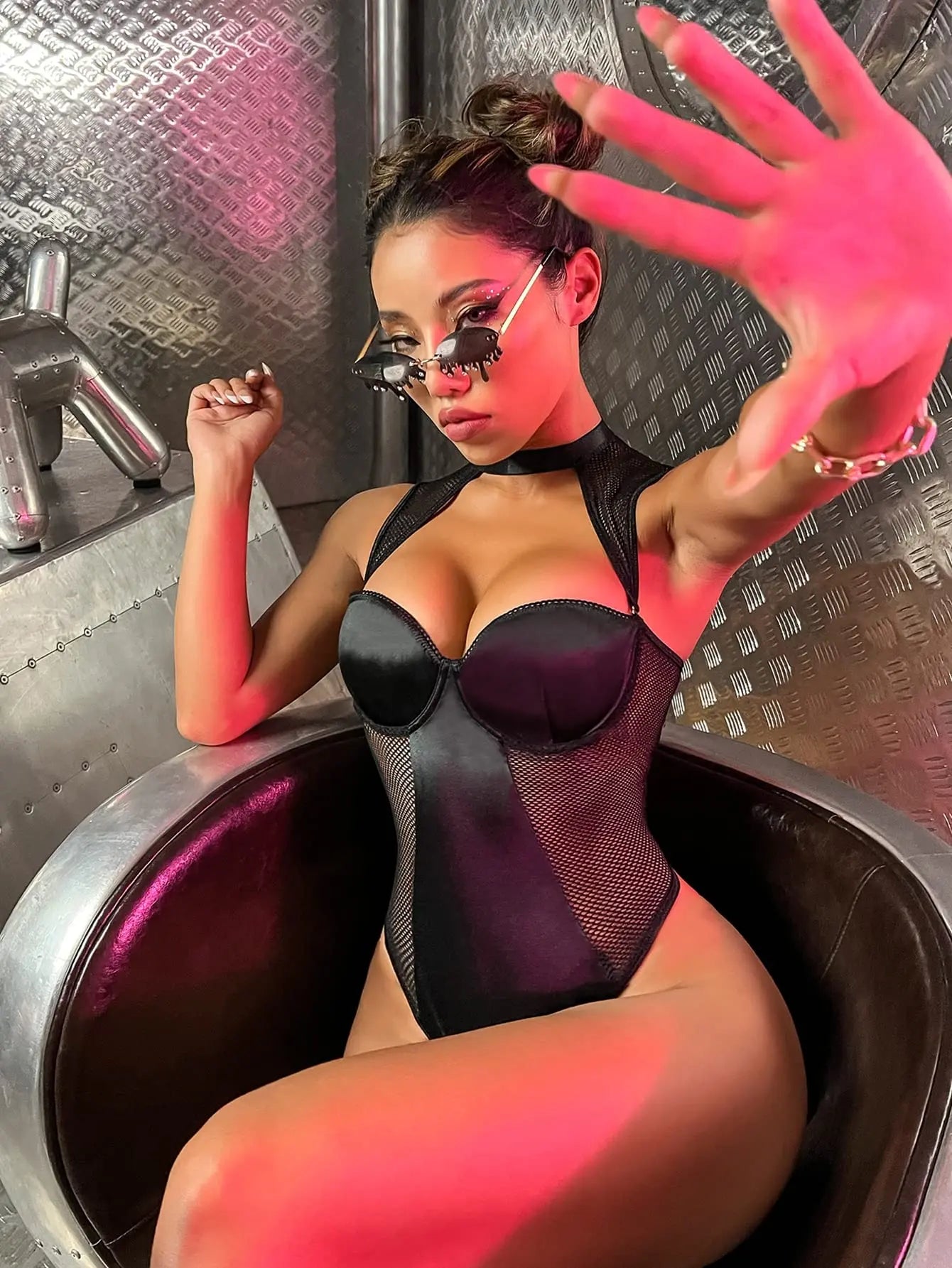 SHEER LINGERIE BODYSUIT