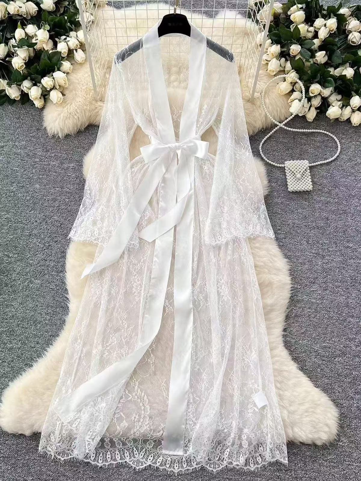 Toucheart Sexy Mesh Nightgown