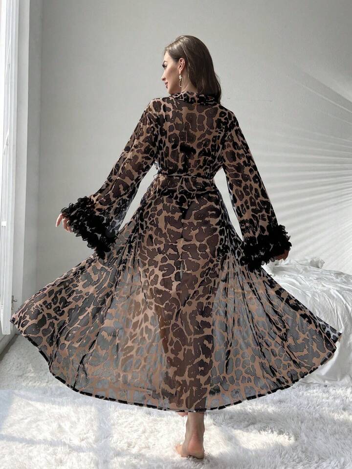 Leopard Print Robe