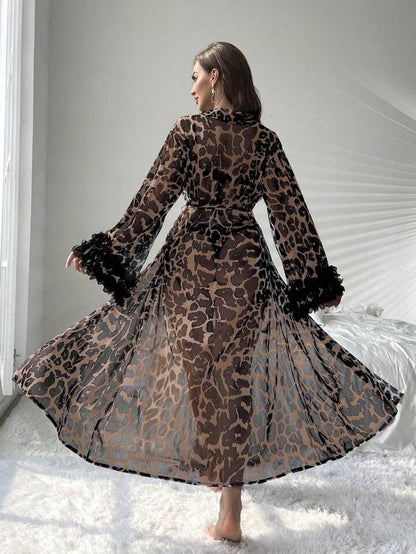 Leopard Print Robe