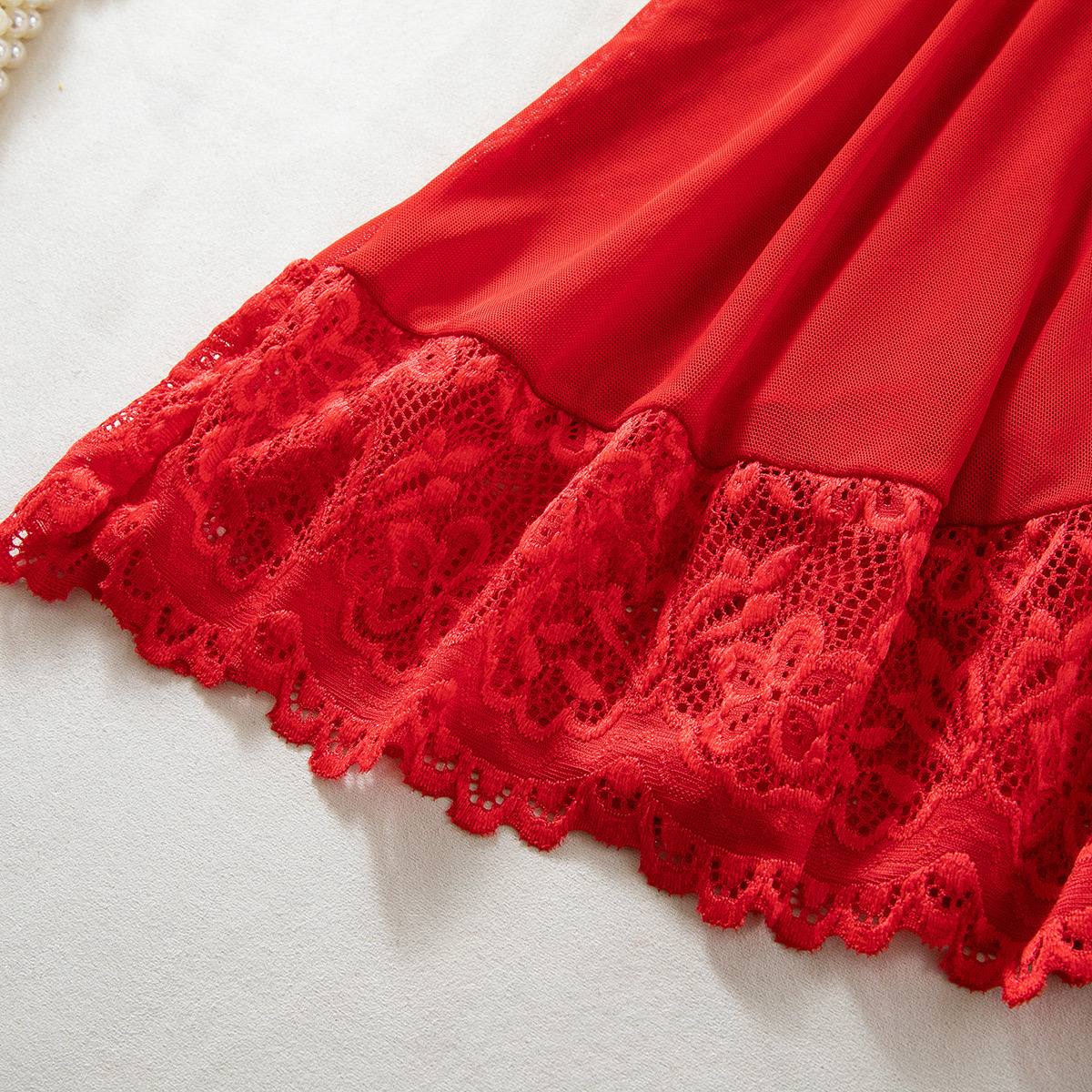 Lace & Mesh Boudoir Chemise