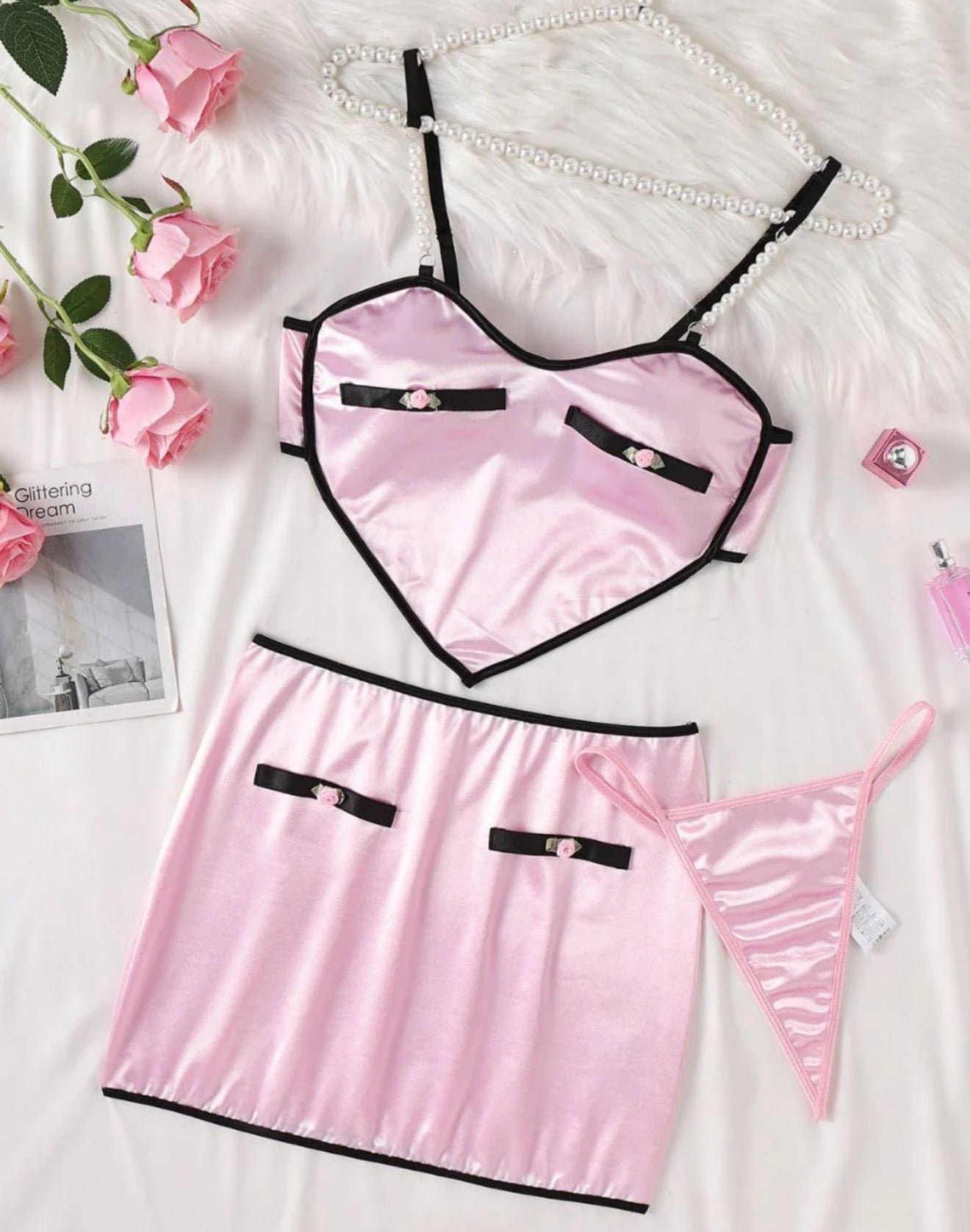 Pink Heart-Shaped Set