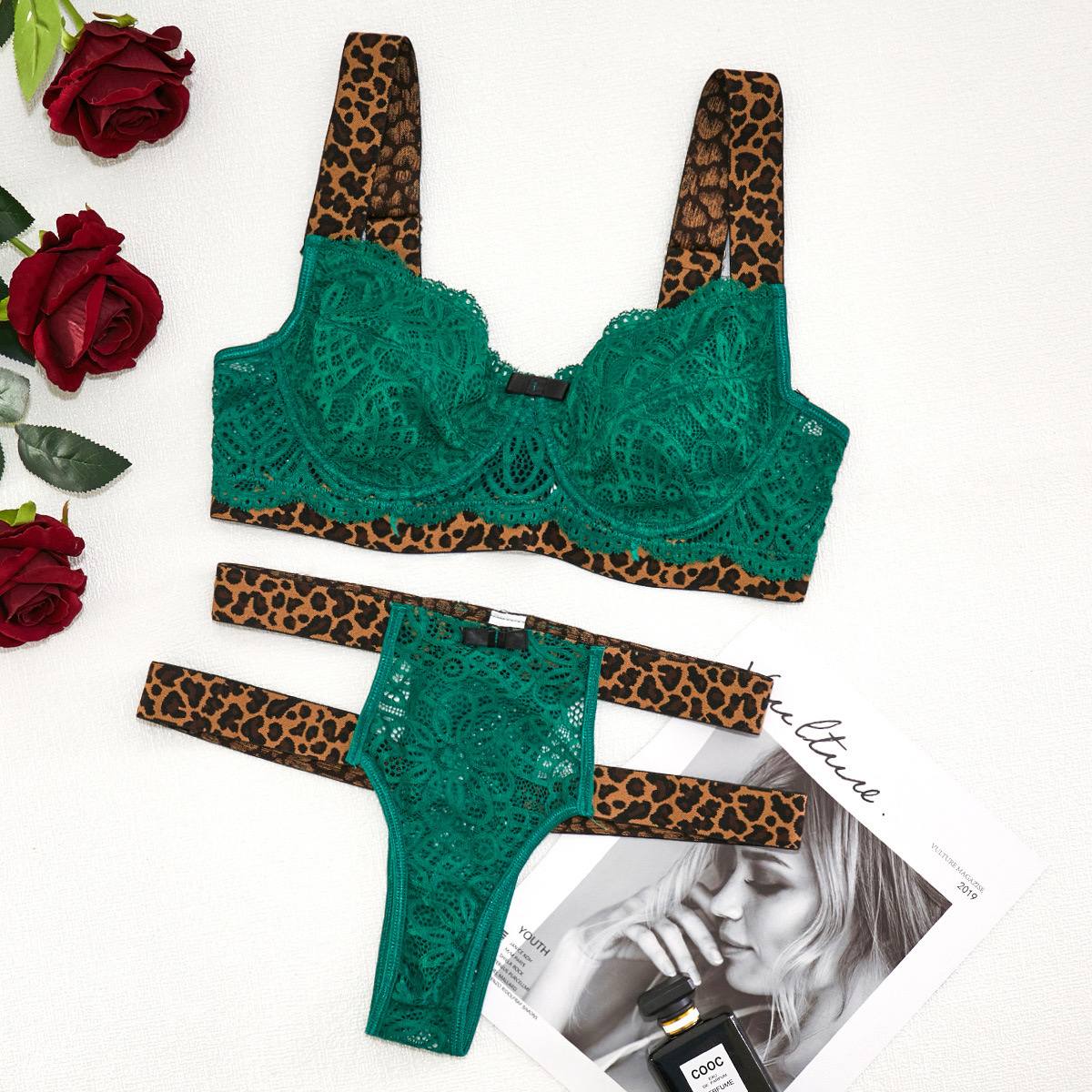 Leopard Lace Lingerie Set