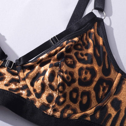 Animal Print Lingerie Set