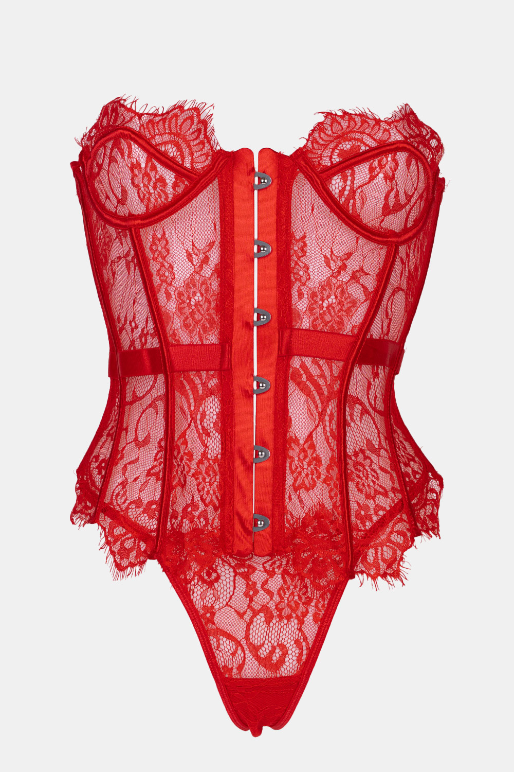 Lace Lingerie Set with Corset
BLACK or RED