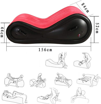 PURELOVEE Inflatable Sofa Sex Chair Bed