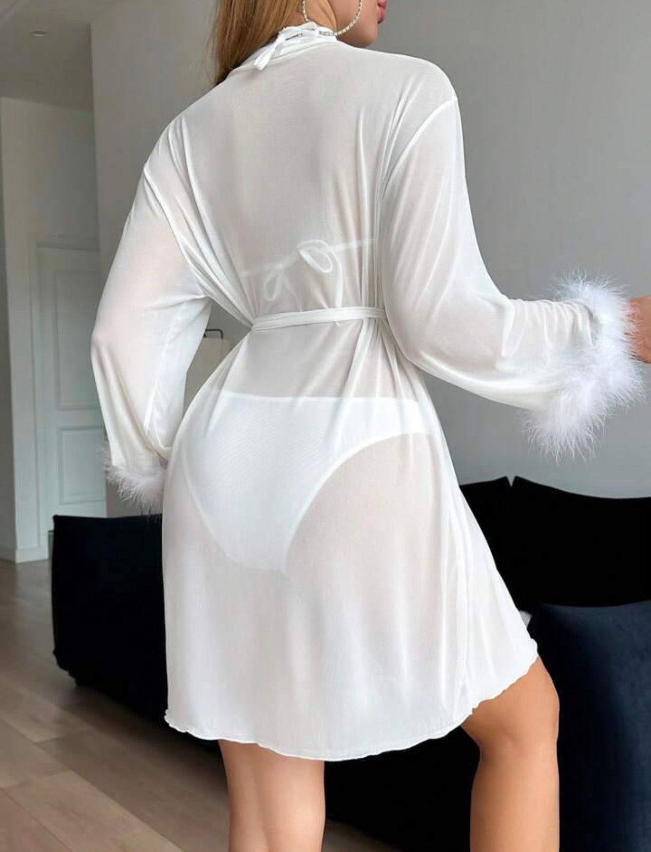 White Chifon Robe