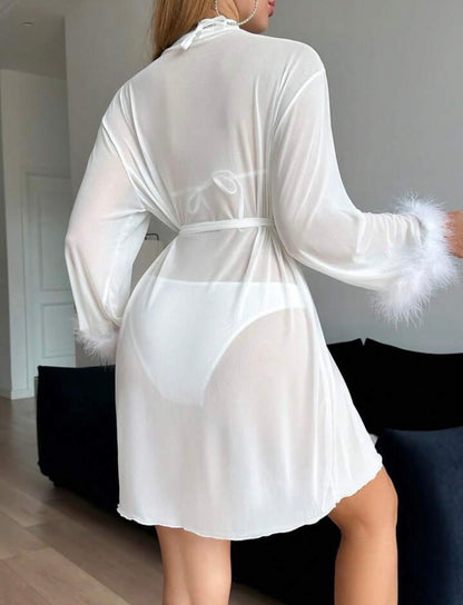 White Chifon Robe