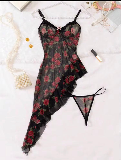 Floral Lace Lingerie Set