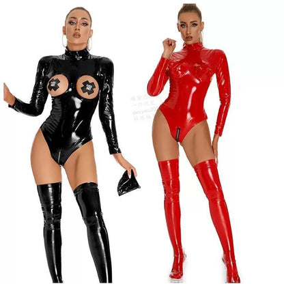 Crotchless Latex Bodysuit