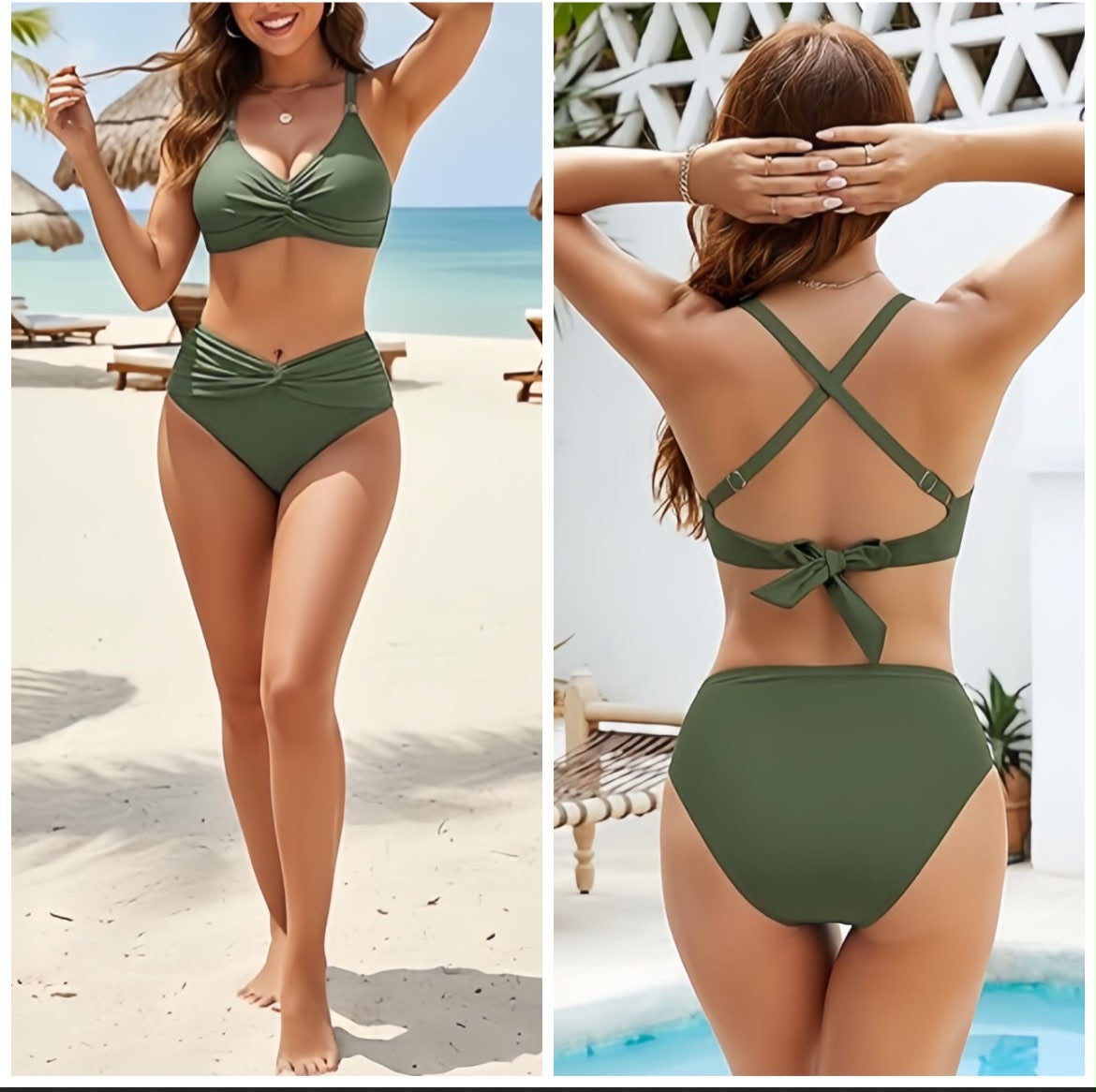 Highwaist Crisscross Swimwear
