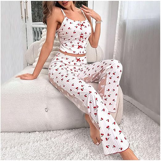 Cutie Pie Lingerie Strapless 2 piece Love lace transparent sleepwear pajamas