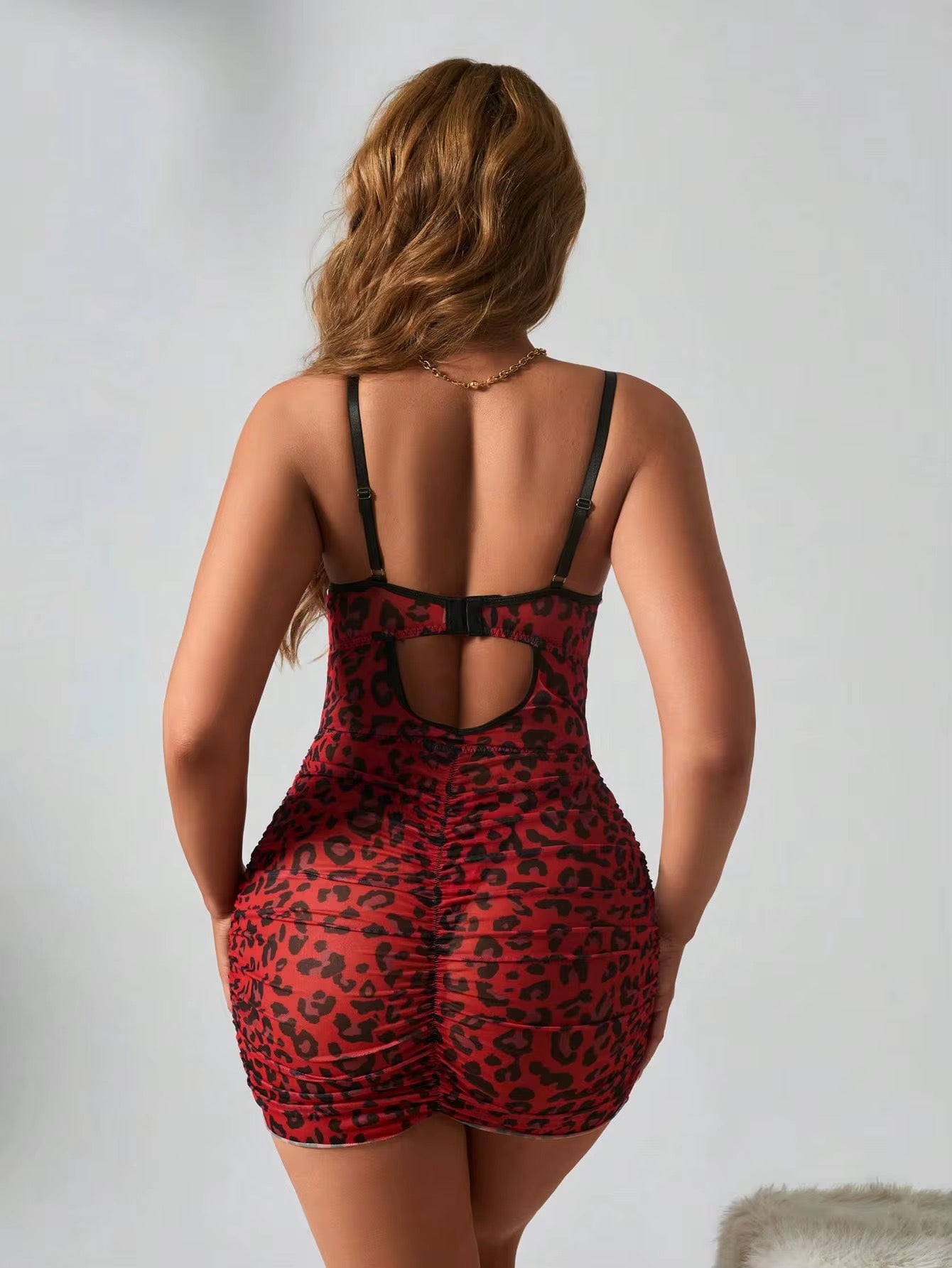 Red Leopard Dress