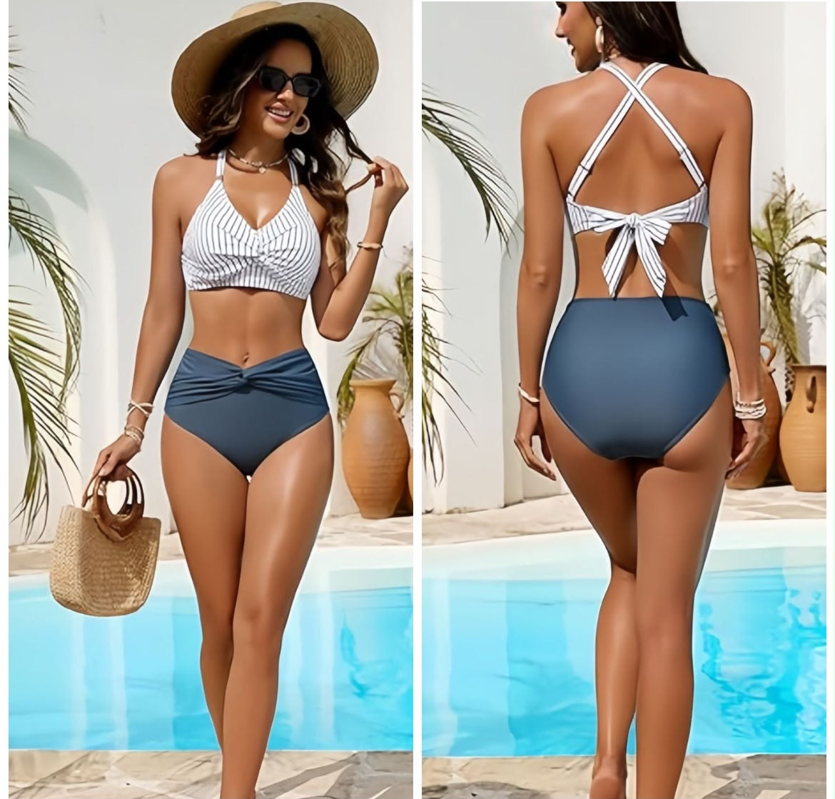 Highwaist Crisscross Swimwear