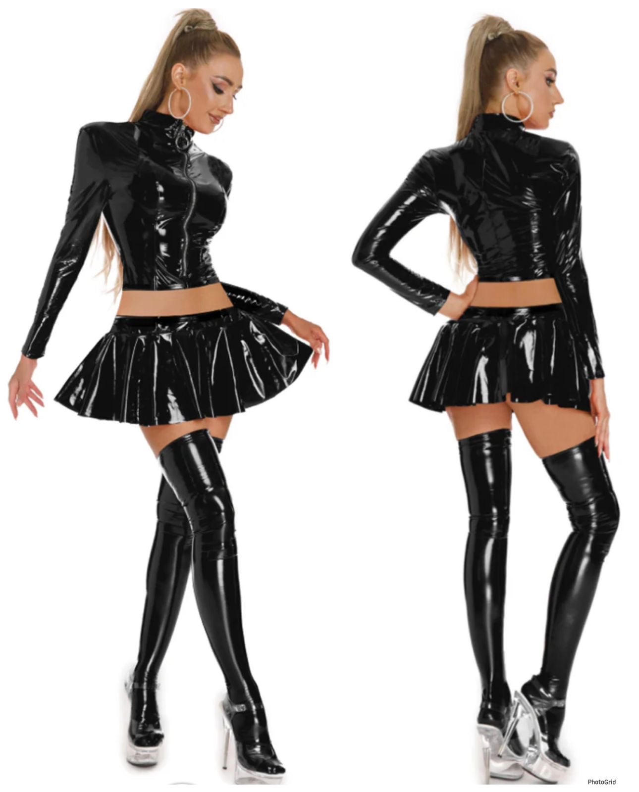Shiny Latex Look