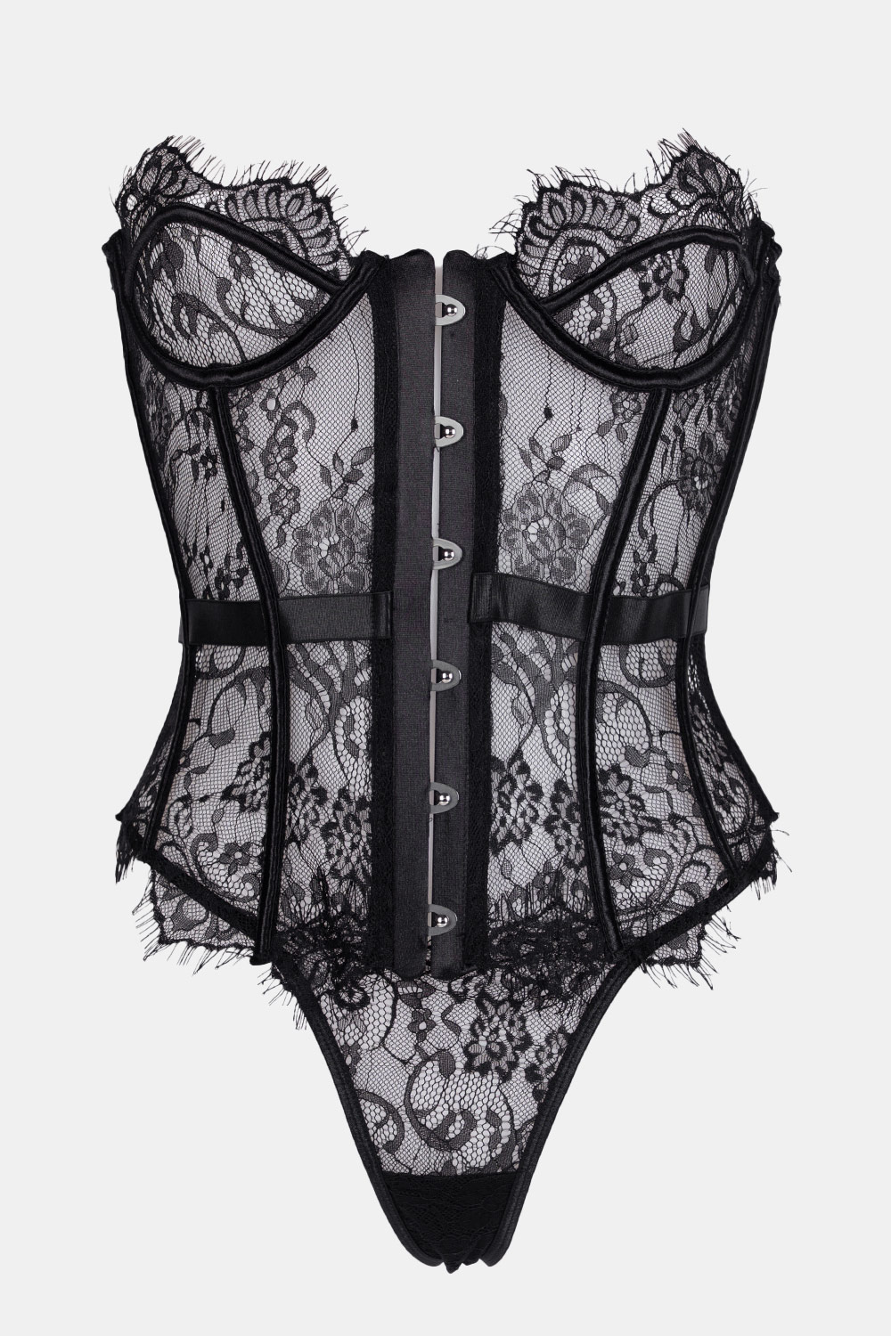 Lace Lingerie Set with Corset
BLACK or RED