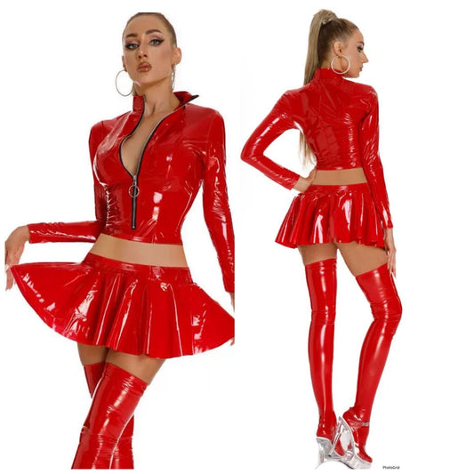 Shiny Latex Look