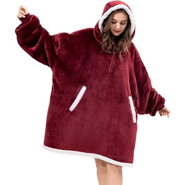 Huggle Oversized Wearable Blanket Hoodie for Men & Women