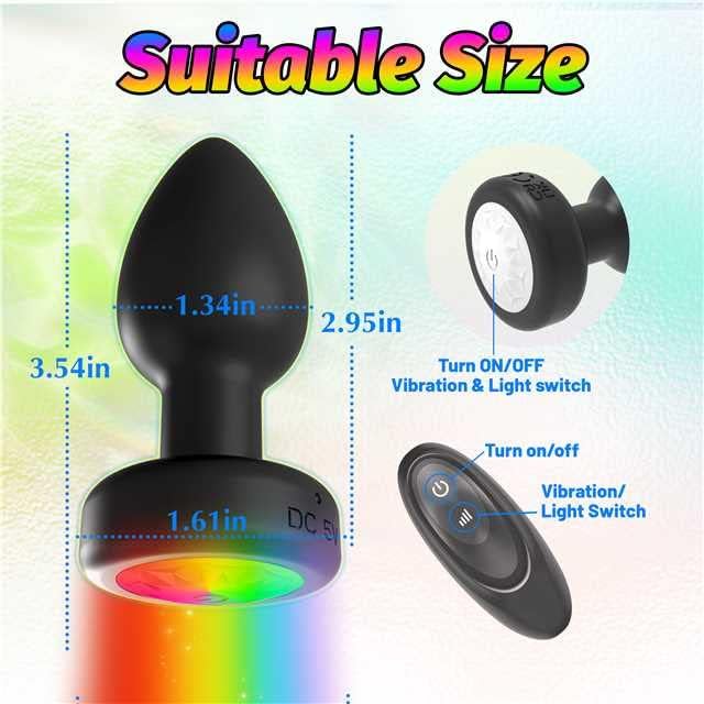 Disco Vibrating Butt Plug