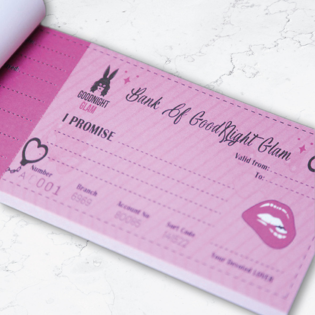 Cheque Book BY GOODNIGHT GLAM