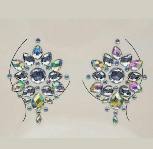 Jeweled Temporary Breast Pasties Sticker