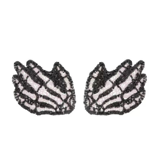 Hands Glittery Nipple Covers